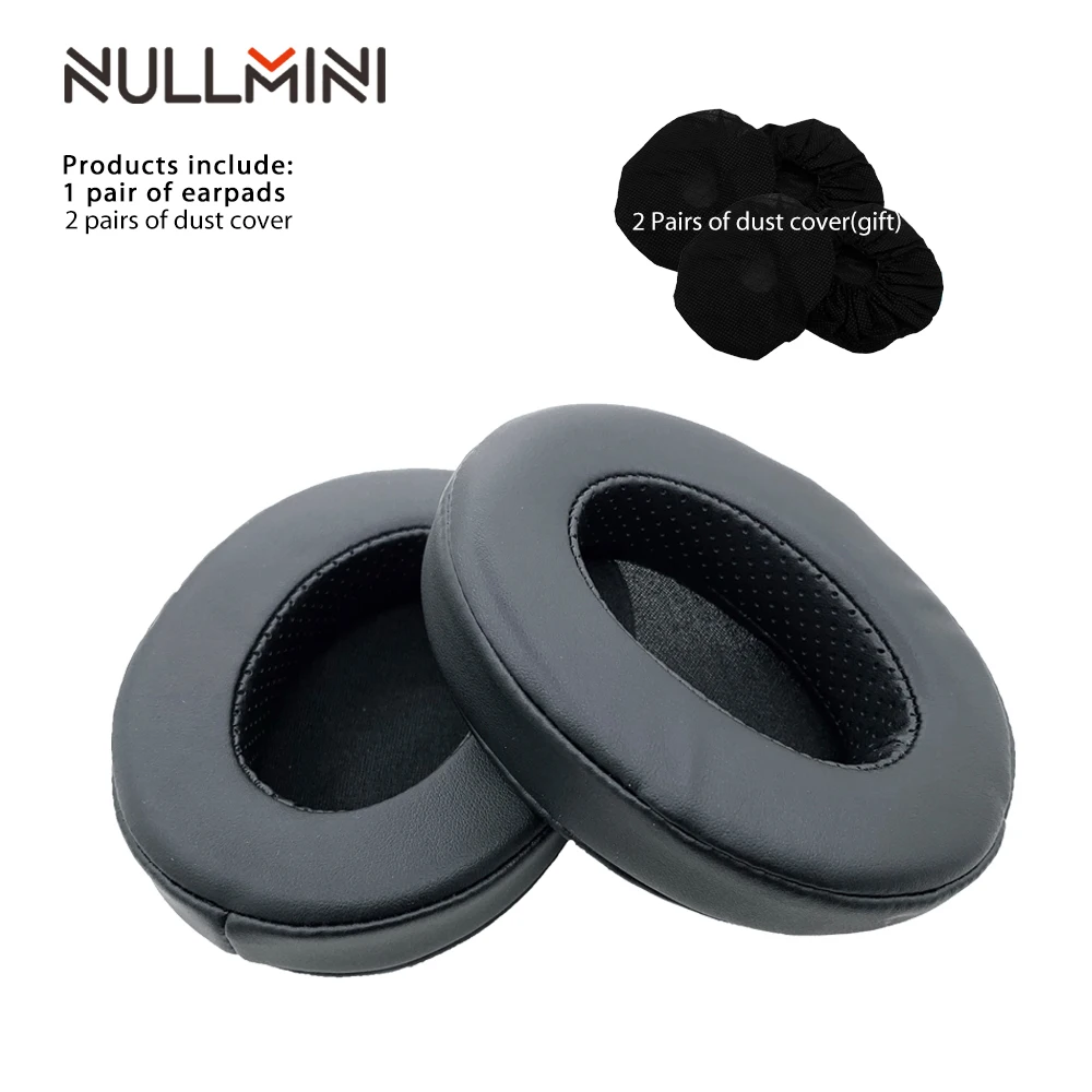 NullMini Replacement Earpads for Fnatic React Headphones Leather Velvet  Velour Sleeve Earphone Earmuff