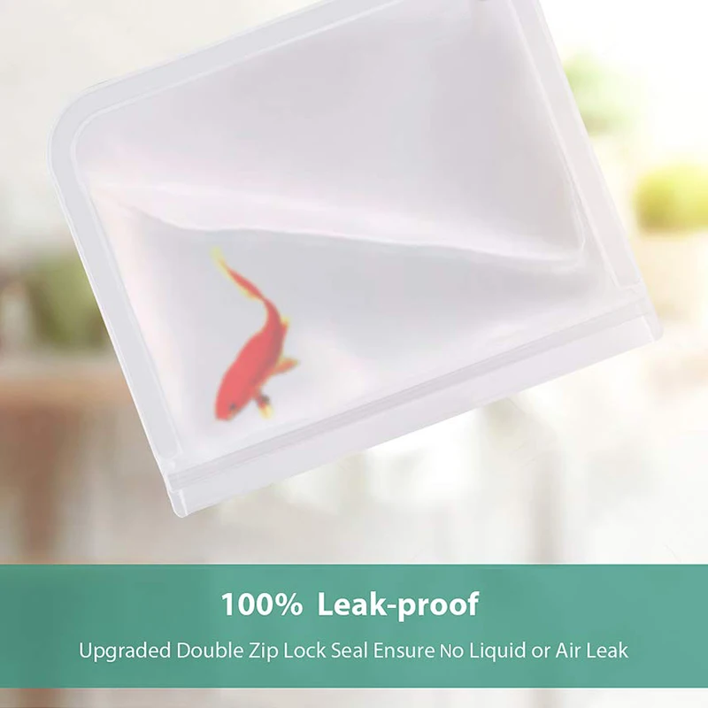 Многоразовый мешок для сэндвичей, 12-Piece замороженный Ziplock мешок(6 многоразовых пакетов для сэндвичей и 6 многоразовых пакетов для закусок), мешок для обеда герметичный