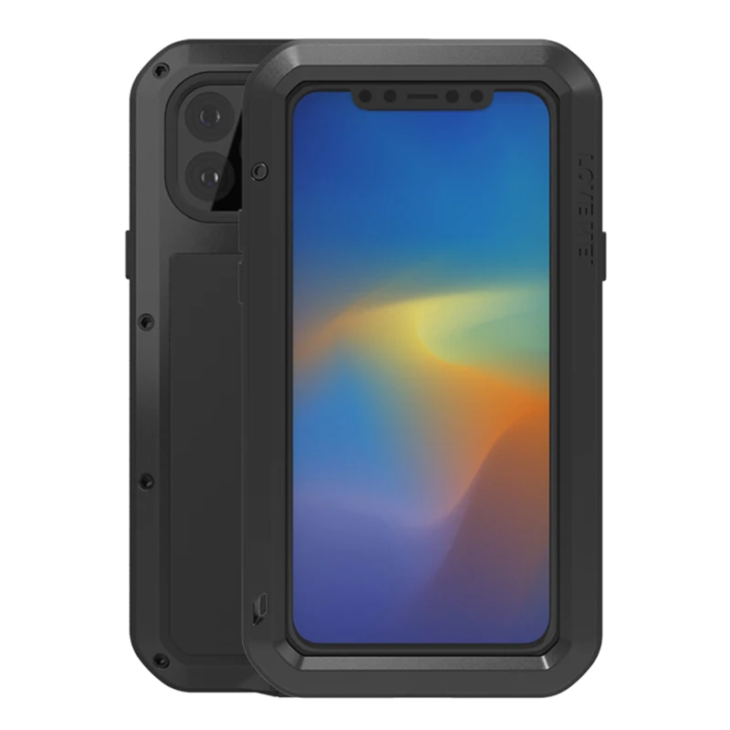 Love Mei металлический чехол для iPhone 11 Pro Max прочный защитный чехол для iPhone 11 Pro Max противоударный чехол для телефона анти-осень Fundas