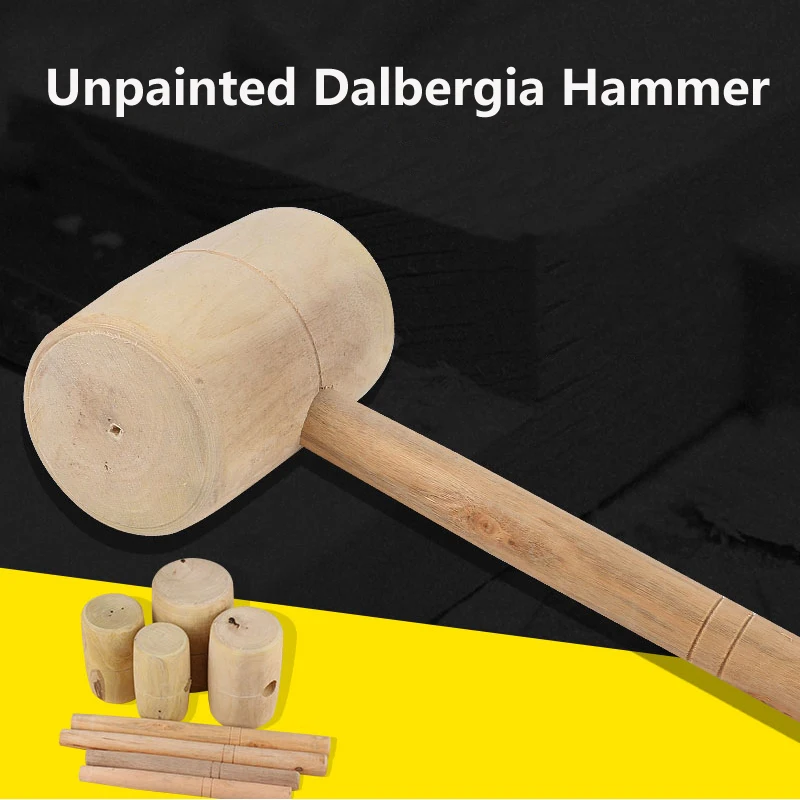 Wooden hammer, solid wood kitchen hammer, large wooden hammer, round