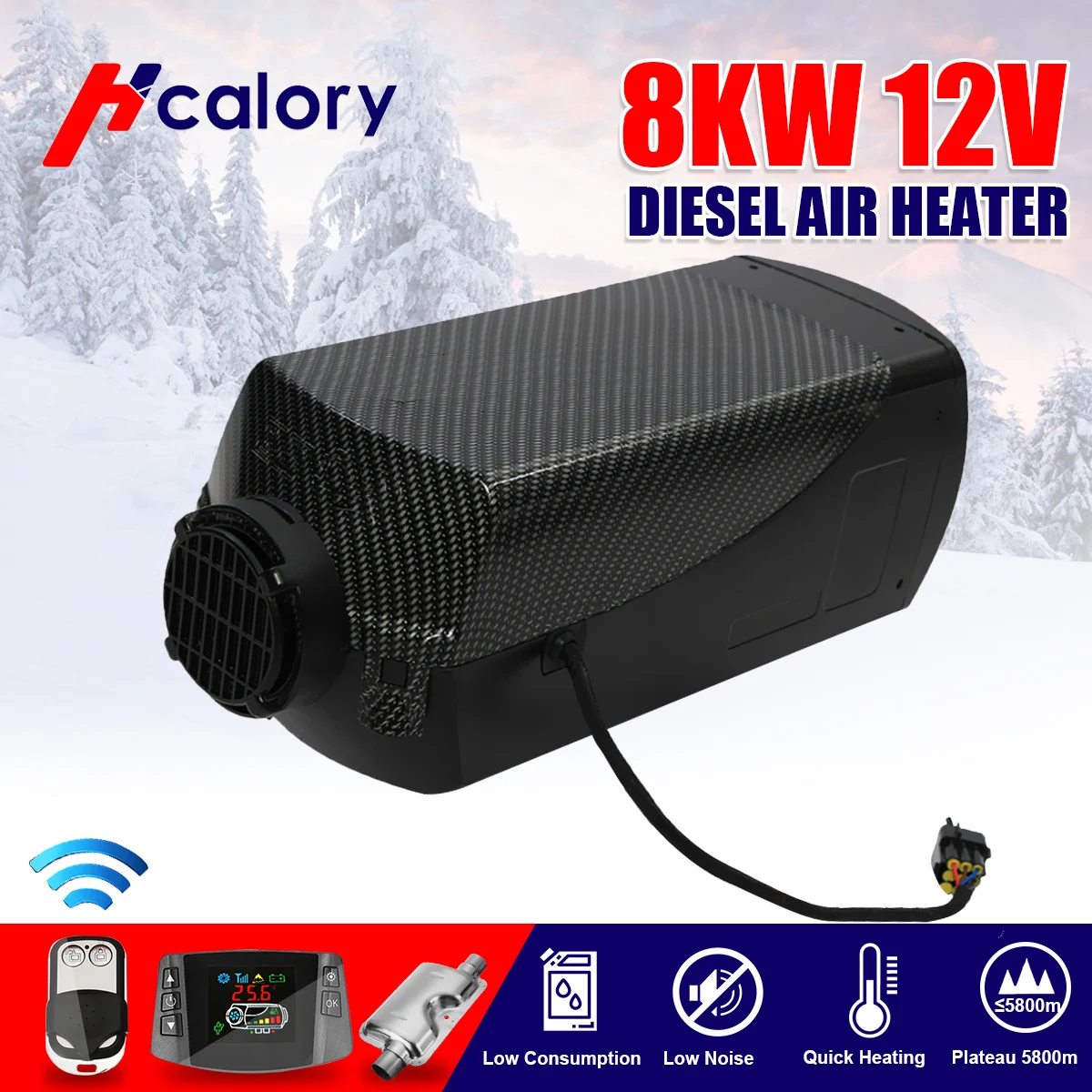 Auto Heater 8KW 12V Air Diesel Heater 2 Luchtuitlaat Nieuwe Lcd Monitor + 10L Tank Afstandsbediening Voor rv Boten Trailer Truck Camper Auto Heater 8KW 12V Air Diesel Heater 2 Luchtuitlaat Nieuwe Lcd Monitor + 10L Tank Afstandsbediening Voor rv Boten Trailer Truck Camper