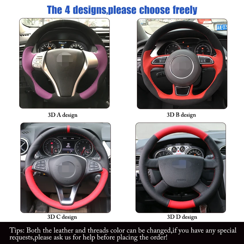 Кожаные чехлы рулевого колеса автомобиля для Nissan Teana 2008 2012 Murano 2009 2014|Чехлы на руль|