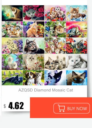 AZQSD 5D алмазная вышивка Лиса животные наборы для вышивки крестиком полная дрель квадратная Алмазная мозаика рукоделие ручной работы украшение дома