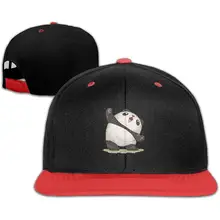 TSDFCCute забавная панда унисекс плоский козырек бейсболка шляпа, королевский синий