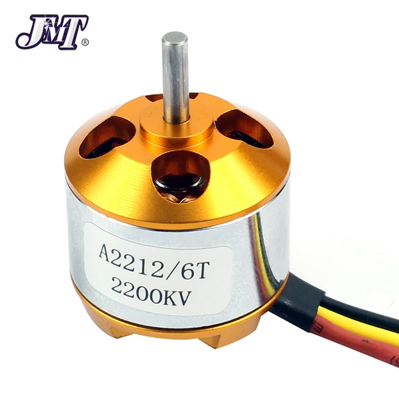 JMT A 2212 A2212 2200KV бесщеточный мотор с внешним креплением 6T для радиоуправляемого