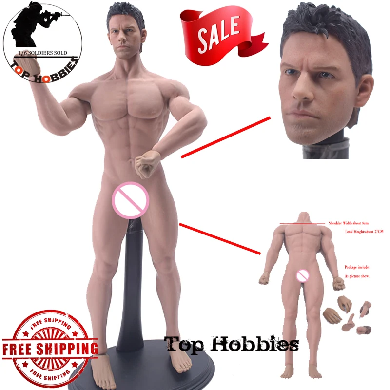 Супергибкая Мужская бесшовная фигурка в масштабе 1/6 со стальным каркасом TBLeague