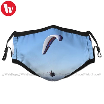 

Paraglider Mouth Face Mask Paraglider Westbury White Horse Facial Mask Kawai Cool with 2 Filters for Adult
