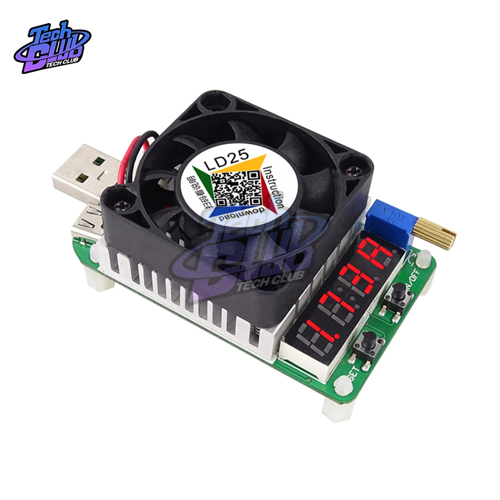 4A 5A LD25 LD35 USB смарт электронный сброс нагрузки емкость батареи тестер устройства сопротивления 25 Вт 35 Вт красный цифровой амперметр вольтметр