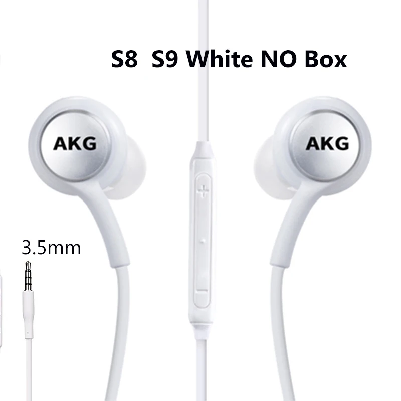 Наушники AKG EO IG955 в уши 3,5 мм/тип-c с микрофоном Проводная гарнитура для SAMSUNG Galaxy note10 S10/S10+ S9 S8/S8+ S7 huawei xiaomi - Цвет: S8 S9 white no box