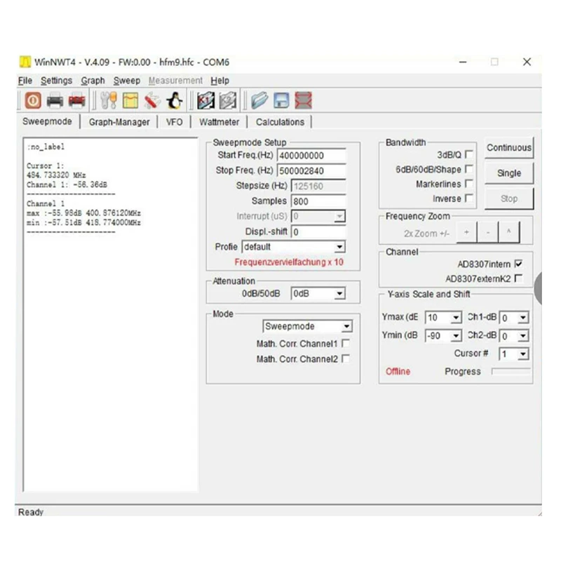 MOOL анализатор спектра USB LTDZ 35-4400 м источник спектра сигнала с отслеживающим источником модуль радиочастотного анализа домена
