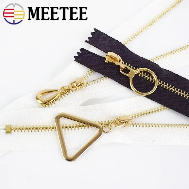 Meetee 10/20 шт. 20/30 см 3 # металлическая молния закрывающаяся Автоматическая застежка