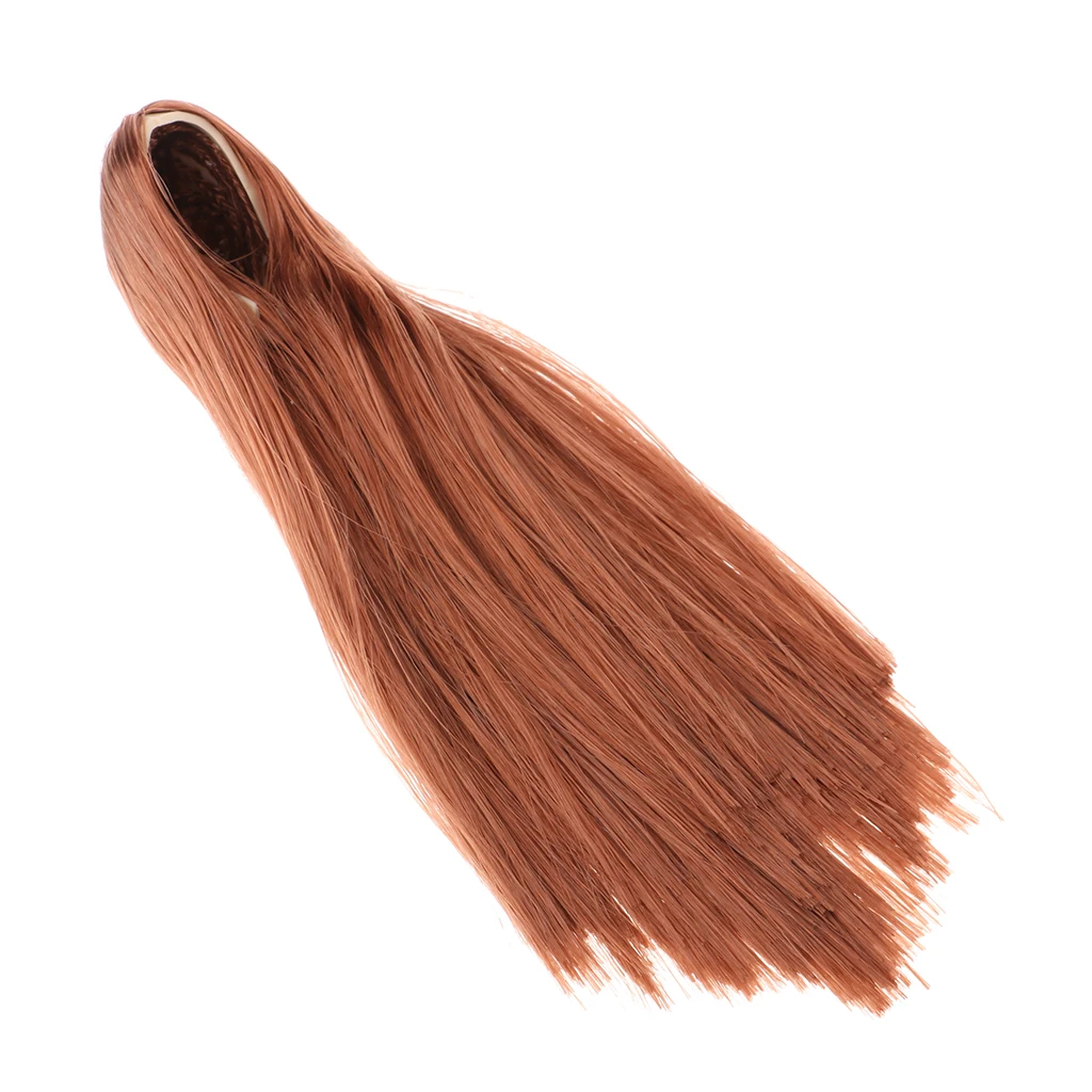 1/6 Scale Action Figure Doll Accessories, Long Straight Hair Wig for ,  12 inch Female Seamless Body