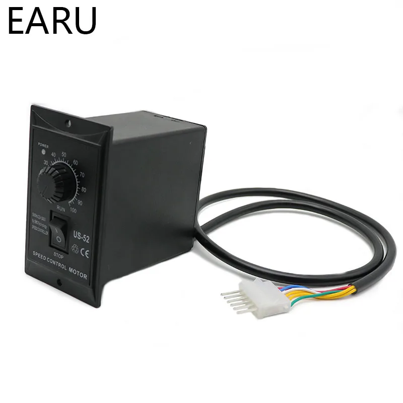 400W AC 220V 50/60Hz Motor Speed Pinpoint Regulator Controller US-52 Forward & Backward Motor Governor for Machine Pump DIY afbeelding