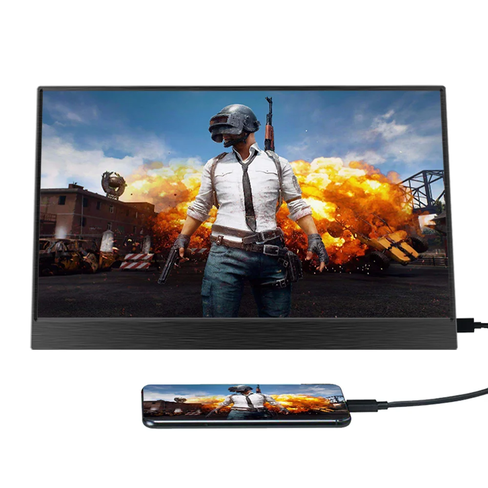 15 6 дюймовый портативный монитор сенсорный ЖК экран IPS 1080P HDR игровой USB C HDMI для