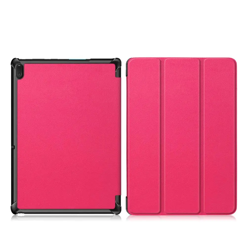 Магнитный чехол для lenovo Tab E10 TB-X104F TB X104F из искусственной кожи, чехол-подставка+ защита для экрана+ стилус, чехол - Цвет: E10-KST-Rose