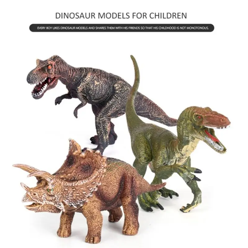 Игрушечная Фигурка динозавра ж/игровой коврик и деревья, образовательный реалистичный игровой набор динозавра, чтобы создать мир динозавра, включая T-Rex
