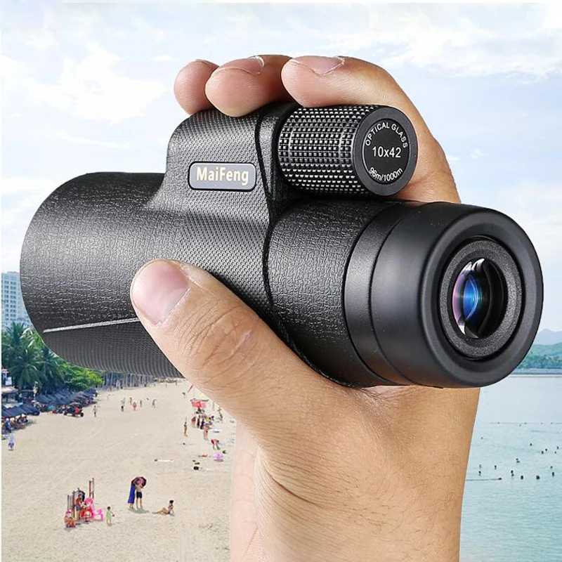 MaiFeng 10x42 HD монокулярный телескоп высокой мощности Bak4 призма ...
