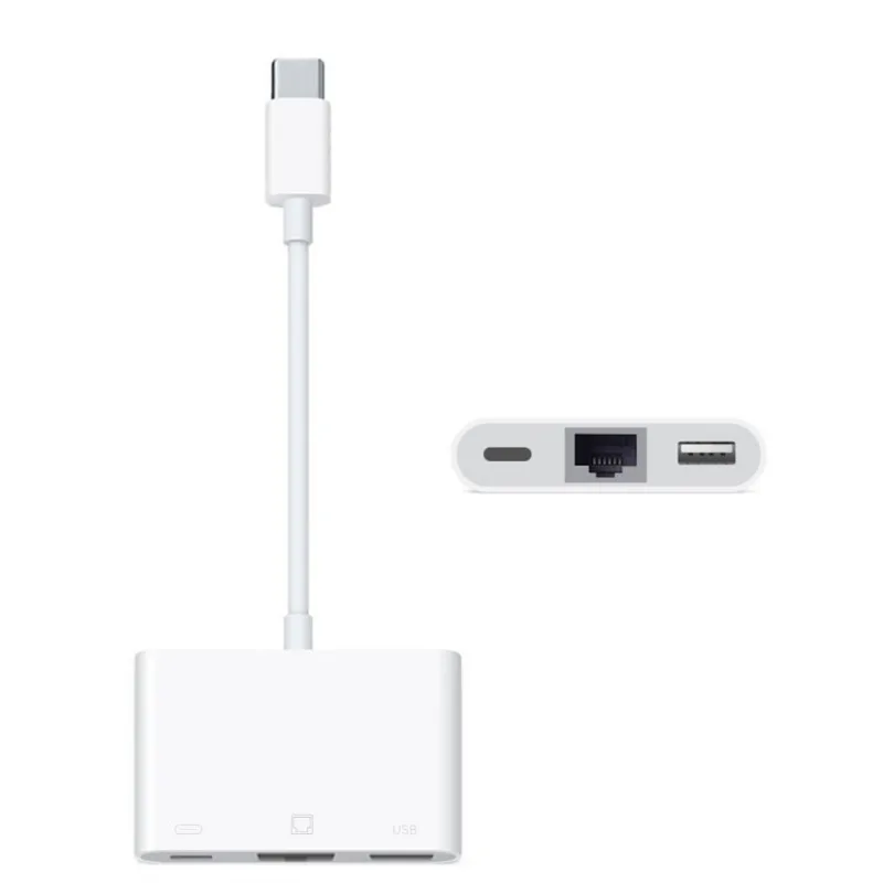 Тип с разъемами типа C и RJ45 Ethernet Lan Сетевой адаптер 10/100 Мбит/с адаптер для iPad Pro Macbook ноутбука чехол для телефона