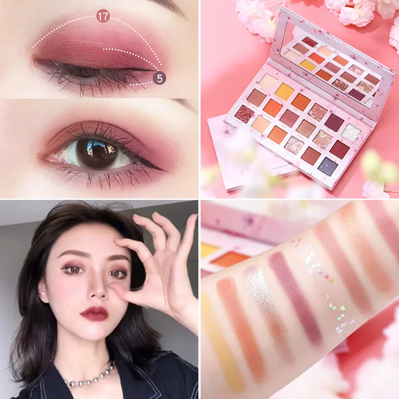 

Eyeshadow Pallete 18 Color Colorful Waterproof Concealer Makeup Pallete Lasting-Effect Eye Shadow Makeup