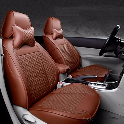 Чехлы для автомобильных сидений на заказ для opel astra j vectra b c meriva insignia zafira a mokka corsa c astra k, защита для автомобильных сидений - Название цвета: Brown no pillow