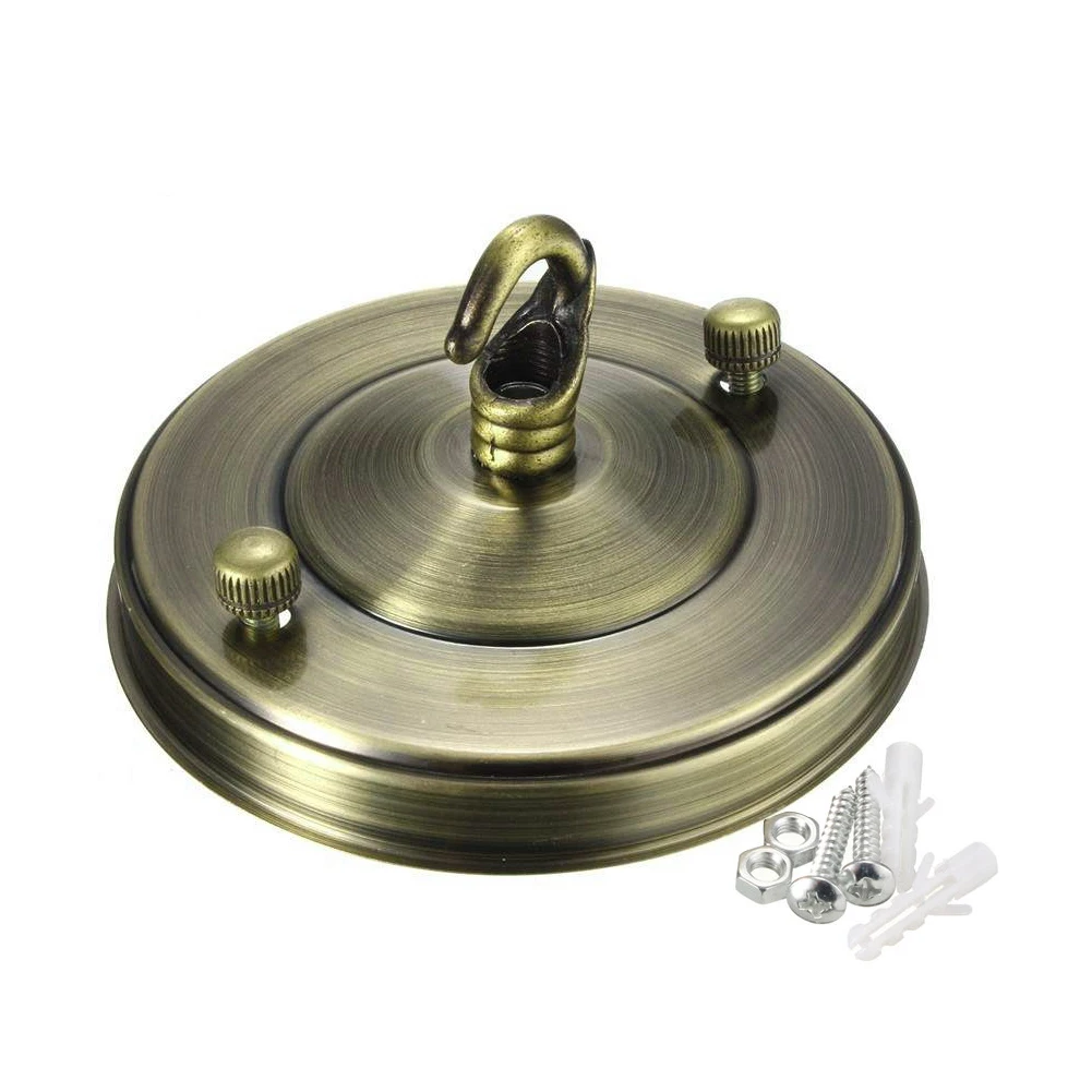 Винтажные Ретро приспособления для лампочки прочный домашний аксессуар центр DIY Потолочный держатель крючки для лампы пластина светильник основа подвеска металлический практичный