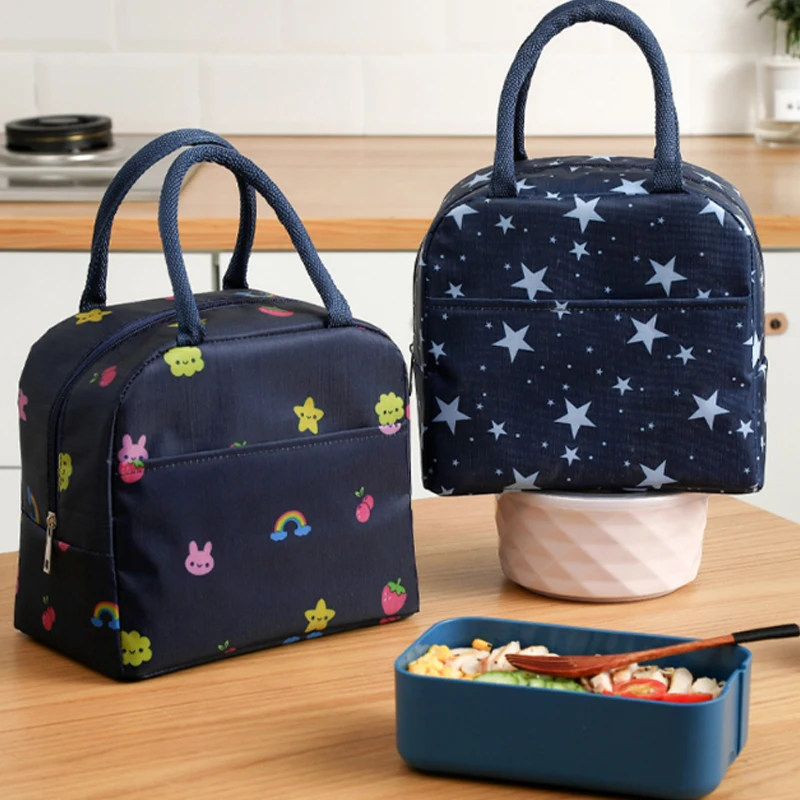 Portable Cooler Bag Ice Pack Lunch Box Insulation Package Insulated Thermal Food Picnic Bags Pouch For Women Girl Kids Children |