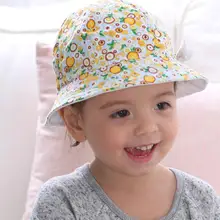 Детская шапка в рыбацком стиле; летняя детская шляпа с бантом; модные простые шапки с принтом цветов