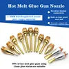 1Pcs Hot Melt Glue Gun Copper Anti-leakage Long Nozzle Large and Small Diameter Nozzle Hot Melt Glue Gun Nozzles 1