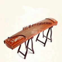 Мастер подписи профессионального представления Китай guzheng музыкальный инструмент Choi винт zither 21 струны с полными аксессуарами