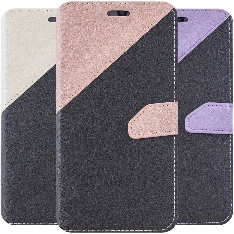

Card Slot Cute Case Capa Hit Color For Samsung Galaxy S10E S10 Plus A10 A20E A30 A40 A50 A70 S9 S8 S7 Edge S6 S5 Flip Funda O09E