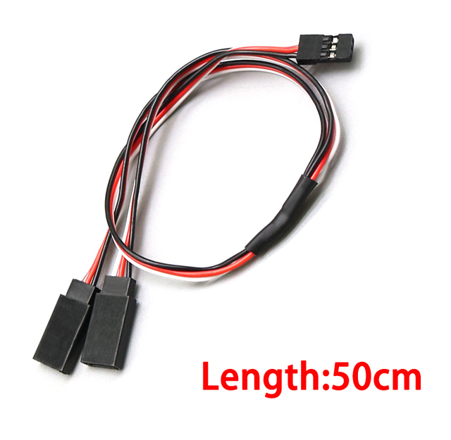 1PCS 15/30/50cm 1to1 1to 2 1 to 3 1 to 4 RC Servo Extension Wire Cable for Futaba JR Male to Female RC Model