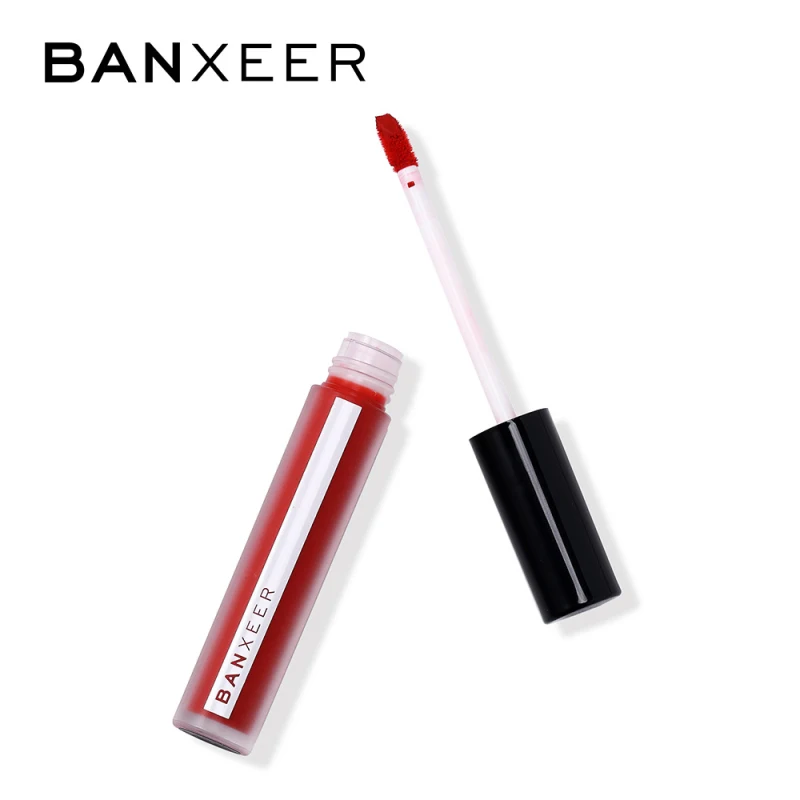 BANXEER пушистая матовая 8 цветов Блеск для губ бархатистая Губная Помада Жидкая