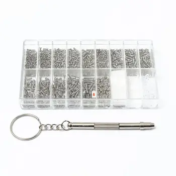 

1000 pcs mini screws for eyeglass screw + screwdriver tool