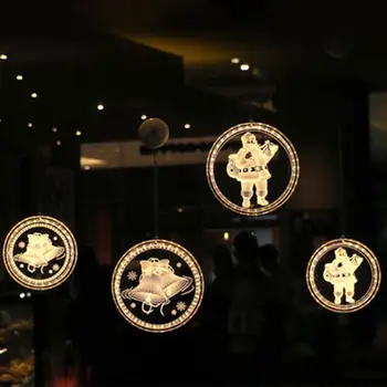 

Christmas Tree Super Bright Hanging Light Door and Window Dress Up Beautiful Decorative Christmas Lights 3D Effect Bell