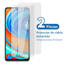 2 uds Protector de vidrio templado para Xiaomi Redmi Nota 9 S 9 S Redmi Note 9 Pro POCO F2 Pro Redmi Nota 9 Redmi 9 Redmi Note 9