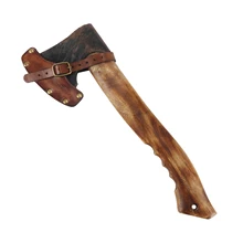  Tourbon Hunting Ax Hatchet Blade Cover Axe Head Sheath Carrier Belt Holster Genuine Leather 