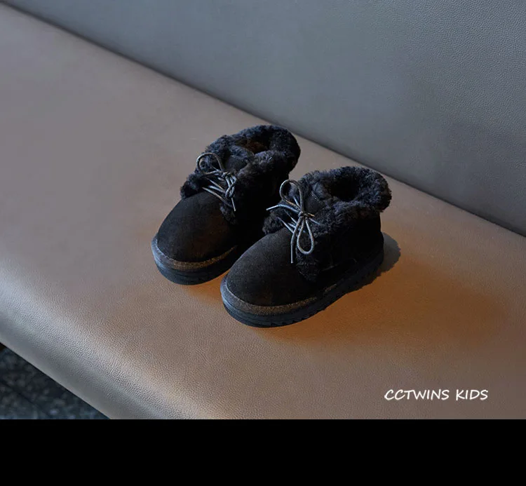 CCTWINS/детская обувь; коллекция года; зимние брендовые ботинки для маленьких мальчиков; детская обувь из натуральной кожи; Модные ботильоны для девочек; SNB108