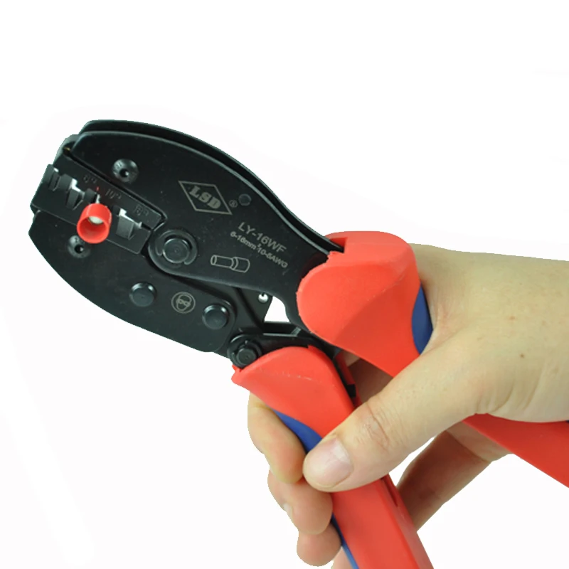 LY-16WF высококачественные ручные обжимные инструменты для обжима провода-Наконечники 6-16mm2 10-5AWG Храповые плоскогубцы щипцы дропшиппинг