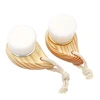 2pcs Facial Wooden Wash Brush Face Clean Brush with Wood Handle Soft Fiber Massage Washing Deep Cleansing Face Care Tools 1