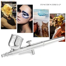 Meterk Аэрограф 110-240 В гравитационный подающий пистолет-распылитель двойного действия Пескоструйный Аппарат для воздушного компрессора комплект Краскораспылитель набор инструментов