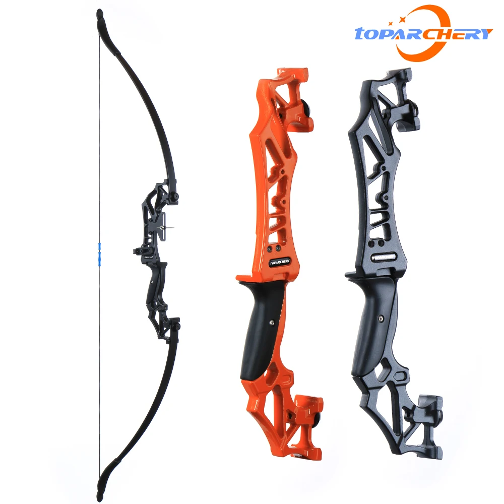 Toparchery Outdoor Archery Recurve Bow 30-40lbs Takedown Hunting Adult Bow Metal Riser Right Hand with arrow rest