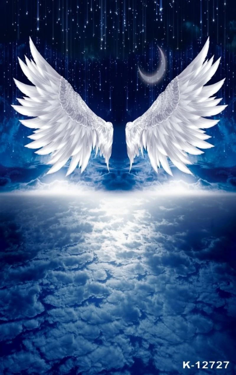 天使悪魔の羽雲新生児写真撮影の背景ビニール写真背景誕生日photophoneベビーシャワーphotocall 背景 Aliexpress