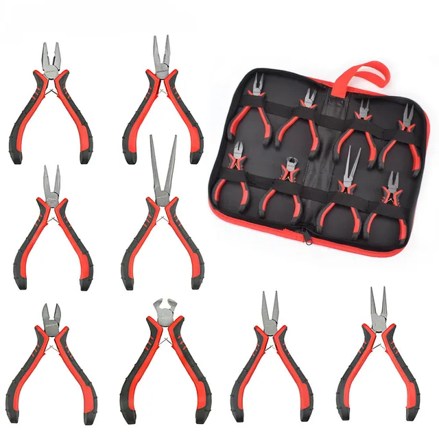 NEWACALOX 8PC Mini Pliers 4.5