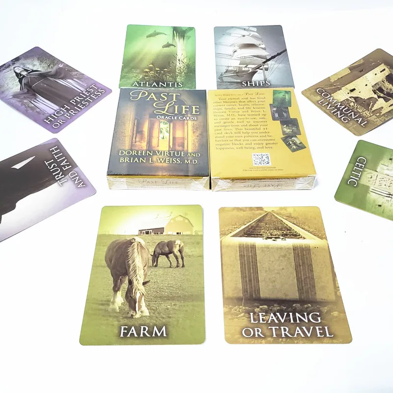 Новая настольная игра Past life cards руководство-гадание fate tarot колода настольная игра 44 карты/наборы