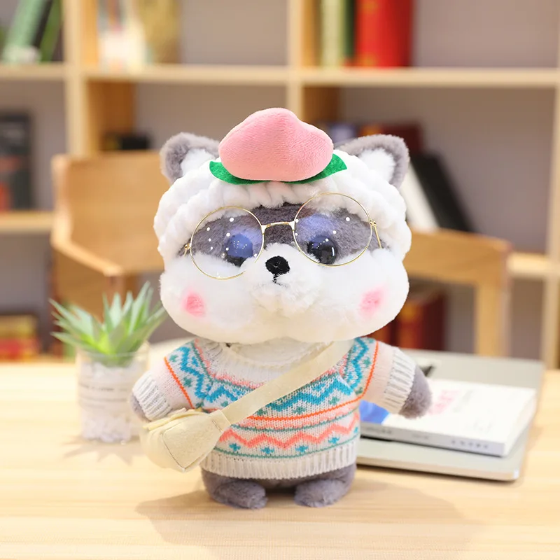 30 см Kawaii собака плюшевые игрушки плюшевая креативная Хаски Мягкая кукла плюшевая Хаски со свитером детские игрушки подарок на день рождения для девочек и мальчиков - Цвет: white sweater grey