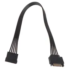 

15Pin SATA Power Supply Splitter Cable Hard Drive Male to Female Extension Power Cord for Chia DIY PC Sever Wire 30CM