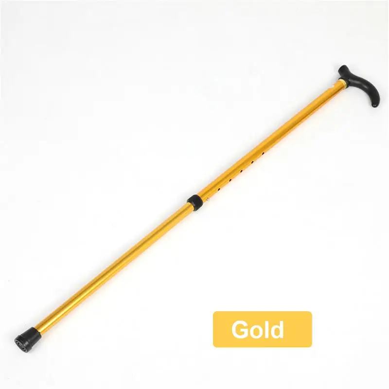 Gold 74-89 см, палка для скандинавских прогулок, складные треккинговые палки, походная палка, 2 секции, анти-шок, регулируемая телескопическая палка - Цвет: Gold
