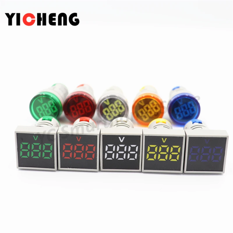 1 шт. большой экран Круглый квадратный индикатор фотоиндикатор измеритель