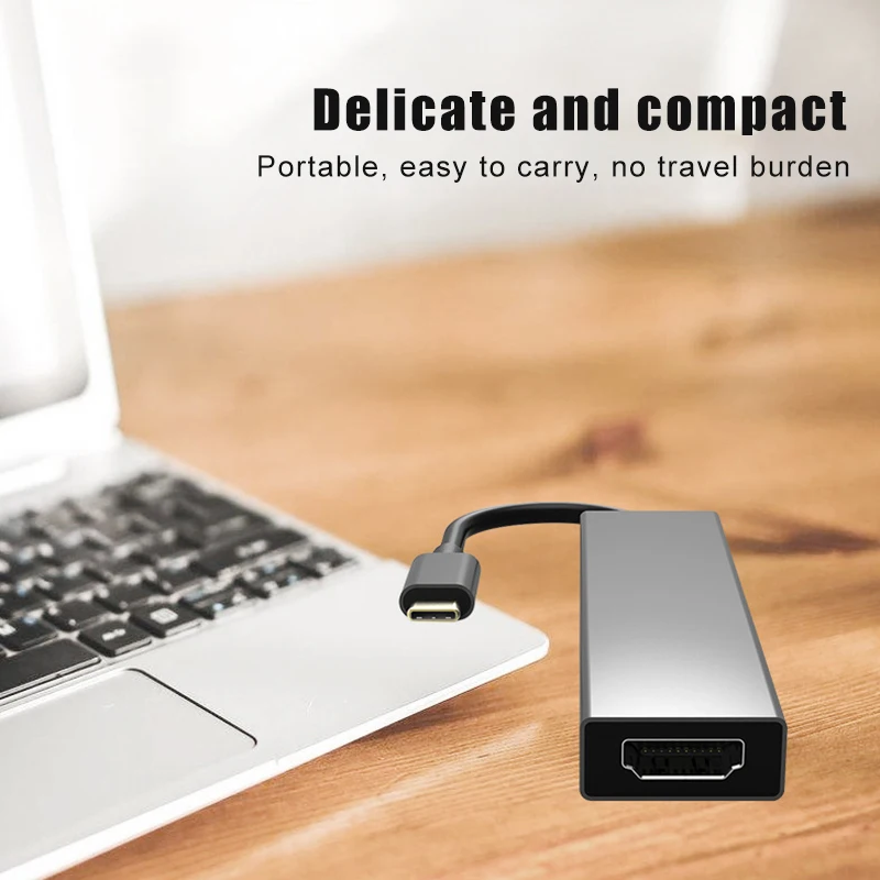 Многофункциональный type-C к HDMI USB Hub аудио адаптер для ПК компьютера ноутбука EM88