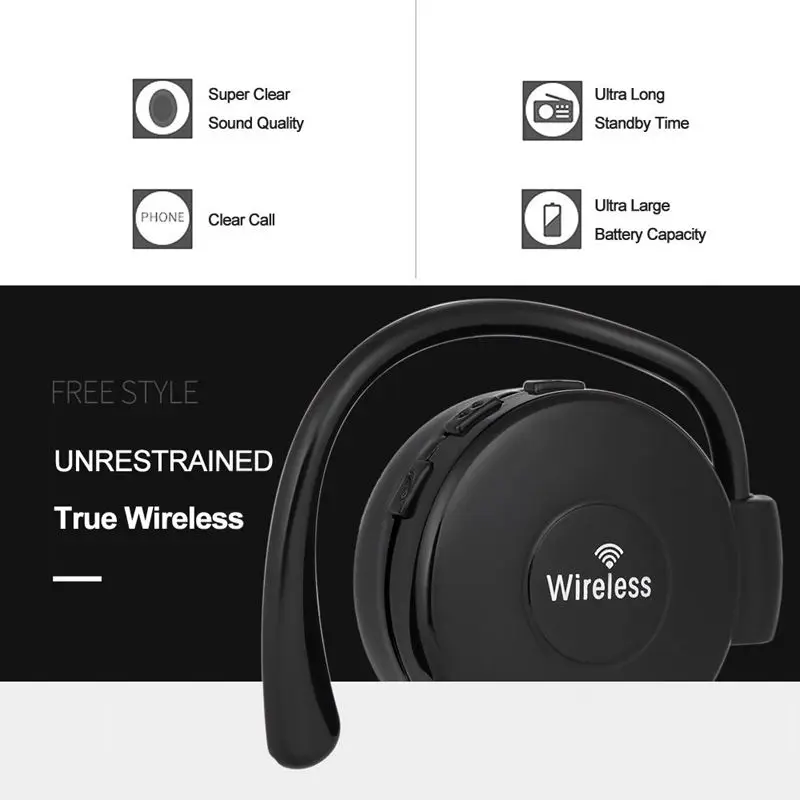 Мини 502 Беспроводная Bluetooth 4,1 Гарнитура умные спортивные наушники стерео музыкальные наушники музыка воспроизведение с микрофоном Hands-Free вызов